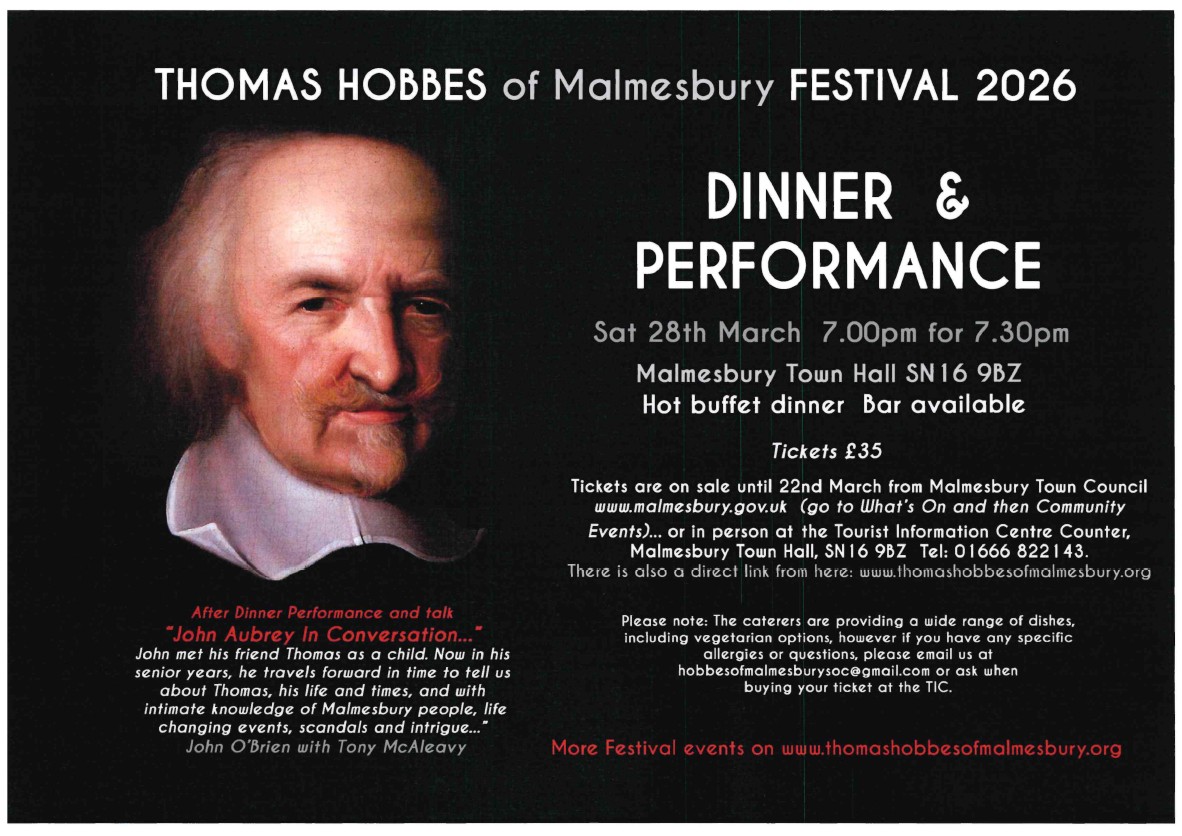Thomas Hobbes Festival - Dinner &amp; Performance (SOLD OUT)